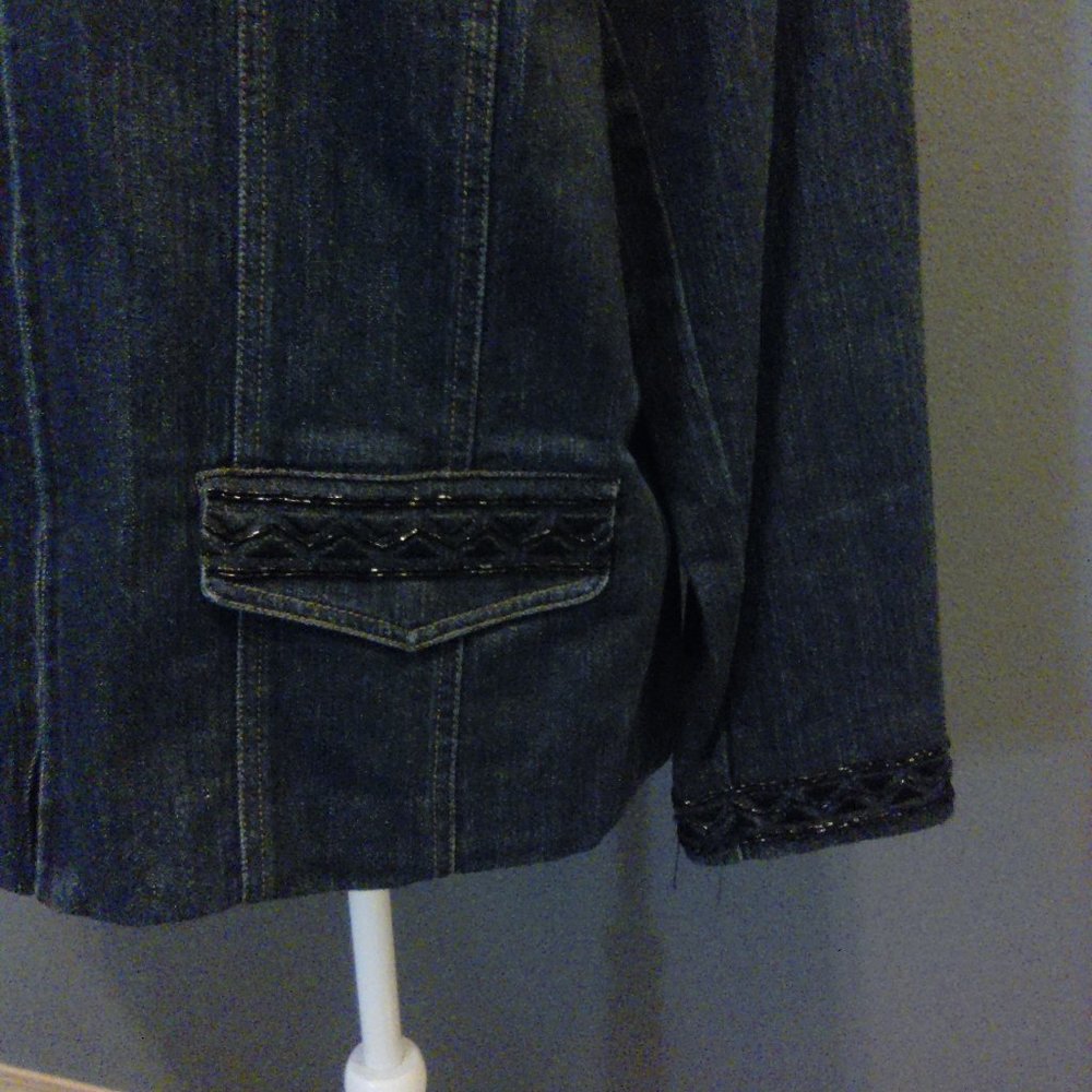 Beaded Stretch Denim - image 6